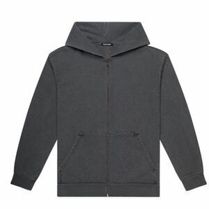 Talentless Charcoal Gray Heavyweight Full Zip-Up Hoodie Sweatshirt Men's Size XL